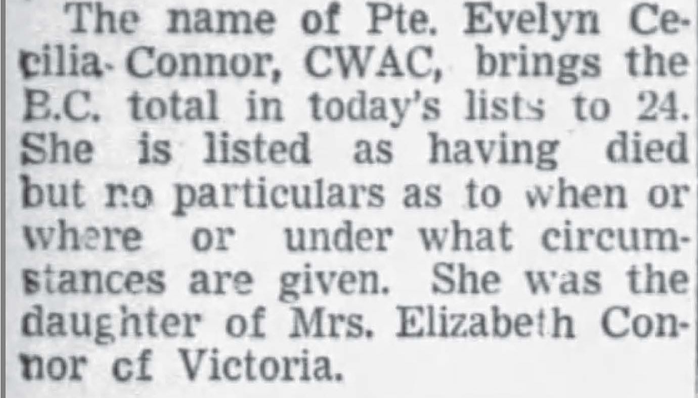 Evelyn Cecelia Connor