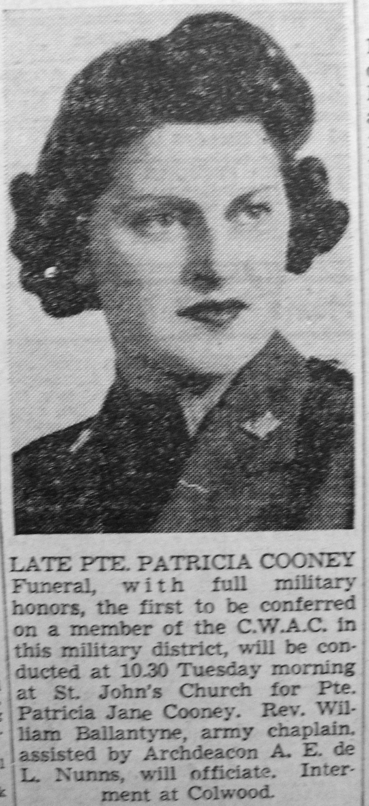 Patricia Jane Cooney