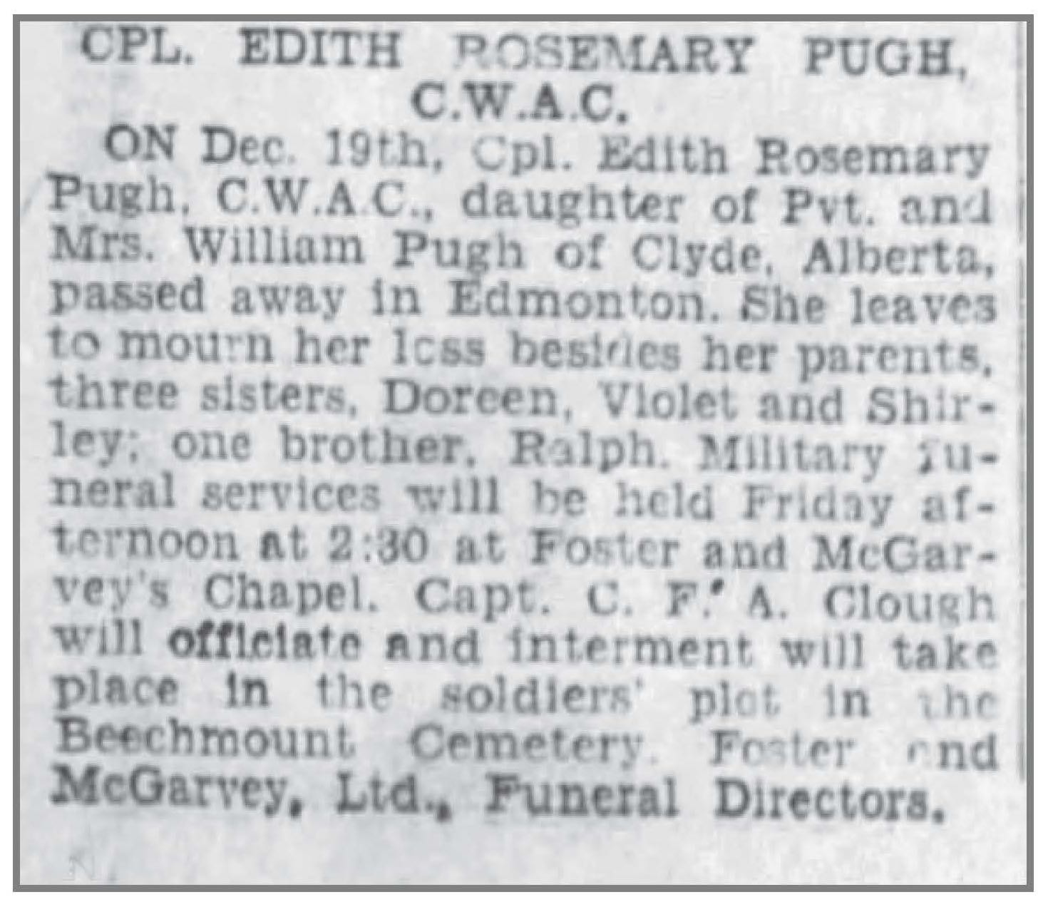 Rosemary Edith Pugh