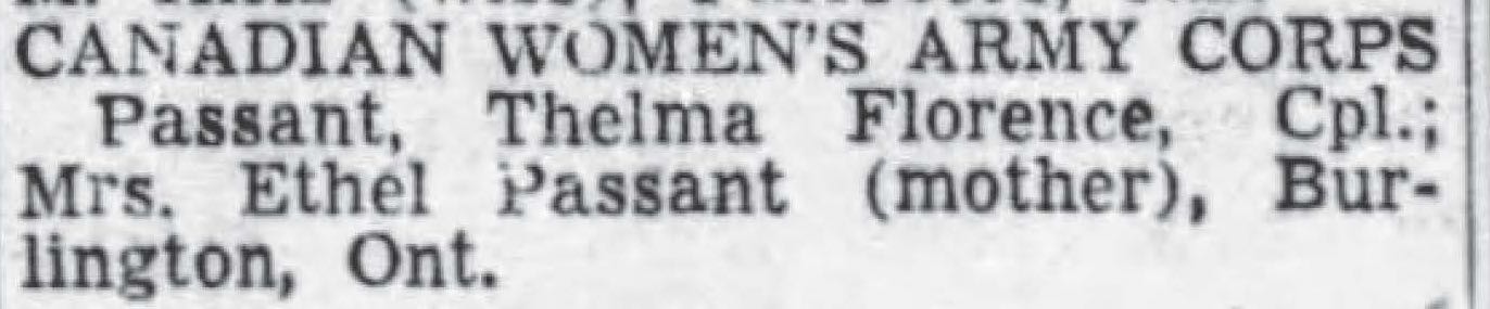 Thelma Florence Passant